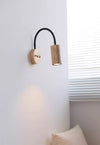 Retro rotatable bedside wall lamp