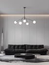 Geometric line molecular magic beans chandelier