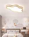 LED children's room solid wood ceiling lamp