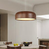 Japanese retro restaurant chandelier walnut wood grain