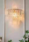 French creative glass aisle wall lamp