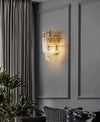 French creative glass aisle wall lamp