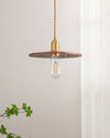 Black walnut single head chandelier