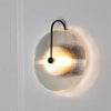 Nordic round glass aisle wall lamp