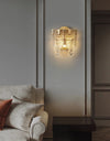 French creative glass aisle wall lamp