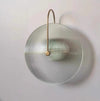 Nordic round glass aisle wall lamp