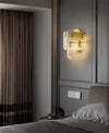 French creative glass aisle wall lamp