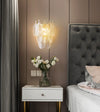 French cream style glass wall lamp