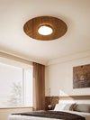 Ultra-thin walnut color aisle ceiling lamp