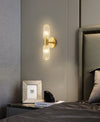 All copper light luxury glass wall lamp