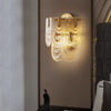 French creative glass aisle wall lamp