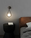 Creative water drop bedroom wall lamp