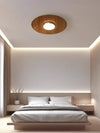 Ultra-thin walnut color aisle ceiling lamp