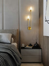 Creative long strip double head wall lamp