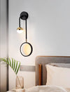 Minimalist LED bedroom double head wall lamp