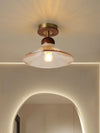 American retro glass corridor ceiling lamp