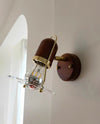 Walnut Rotatable Bedside Wall Lamp