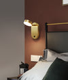 All copper led bedroom wall light