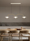 Cream style three-head dining chandelier