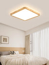 LED solid wood bedroom ceiling lamp