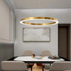 Simple round restaurant chandelier