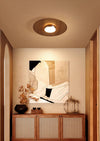 Ultra-thin walnut color aisle ceiling lamp