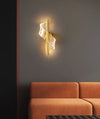 All copper spiral led wall light