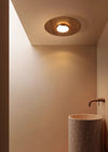 Ultra-thin walnut color aisle ceiling lamp