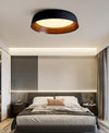 Japanese style wood grain bedroom ceiling lamp