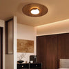 Ultra-thin walnut color aisle ceiling lamp