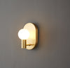 Nordic copper glass corridor wall lamp