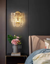 French creative glass aisle wall lamp