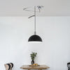 Removable swing chandelier