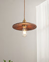 Black walnut single head chandelier