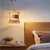 Japanese style all-copper solid wood wall lamp