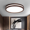 Solid wood LED ceiling light