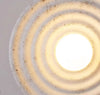 Nordic resin circle corrugated wall lamp