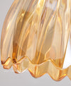Medieval style bedroom bedside glass flower small chandelier