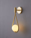 Creative water drop bedroom wall lamp