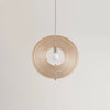 Japanese style rotating ring chandelier