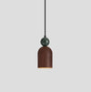 Japanese style walnut color chandelier