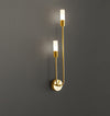 Creative long strip double head wall lamp