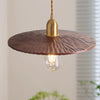 Black walnut single head chandelier