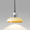 Retractable glass dining pendant light