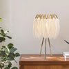 Natural Feather Floor Lamp