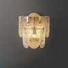 French creative glass aisle wall lamp