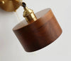 Walnut all copper wall lamp