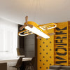 Log Macaron Color Airplane Children's Room Chandelier