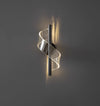 All copper spiral led wall light