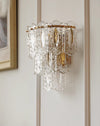 French creative glass aisle wall lamp